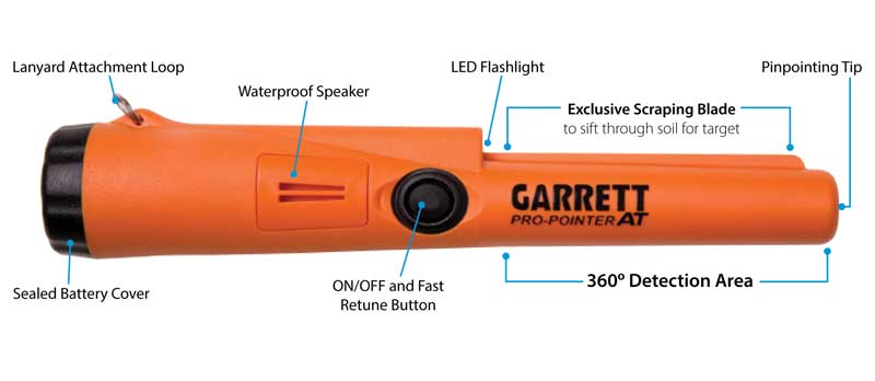 Garrett Pro-Pointer AT features image
