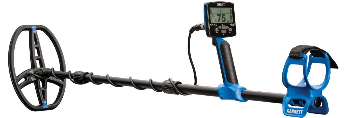 Garrett Vortex metal detector side image