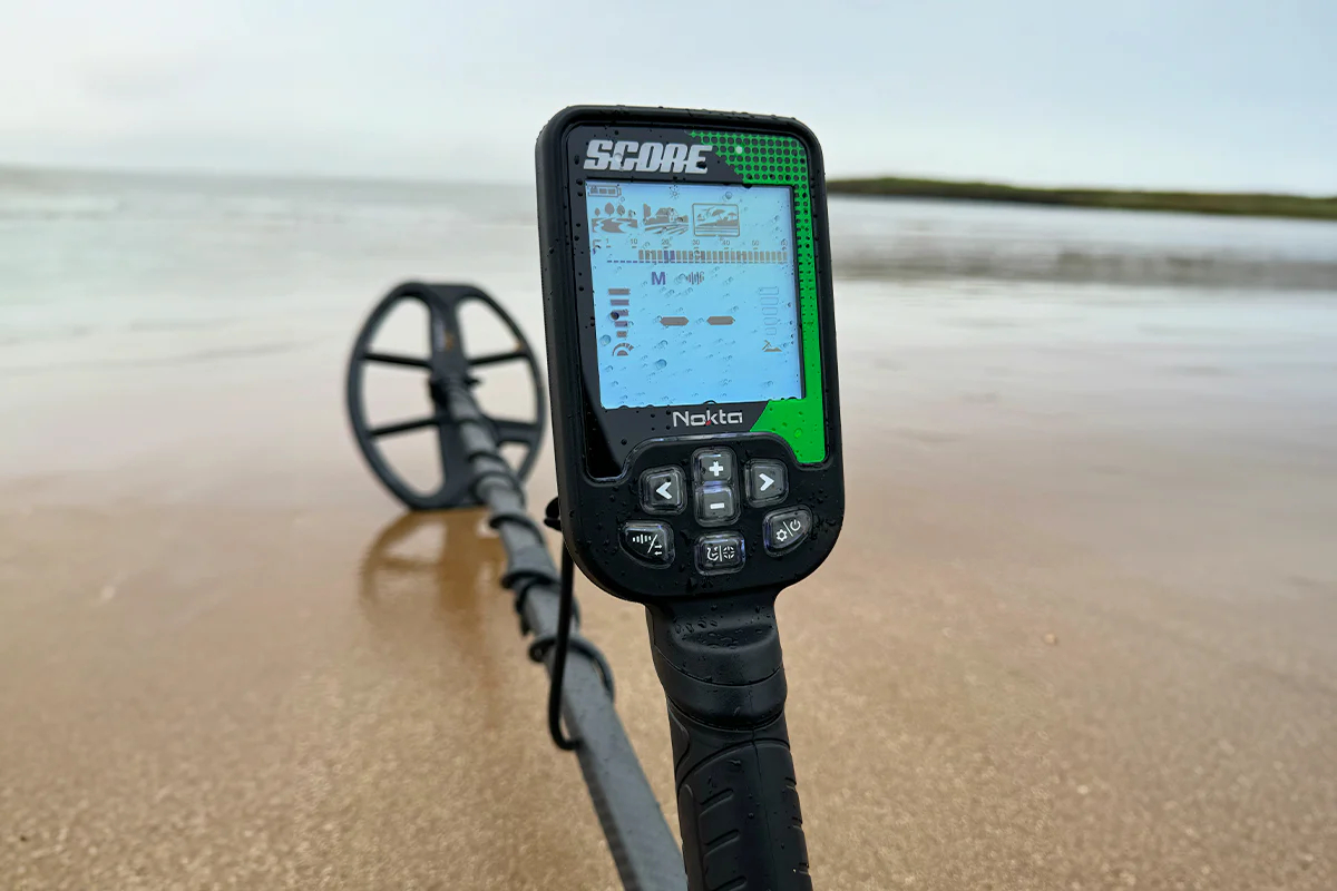 Nokta Score Metal Detector on the beach