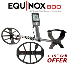Minelab Equinox 800 Metal Detector + 15" Coil Offer