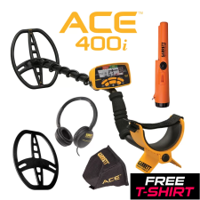 Garrett ACE 400i Metal Detector + Pro-Pointer AT