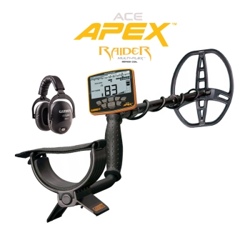 Garrett ACE APEX Metal Detector with Raider Coil + MS-3 Headphones