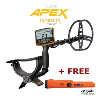 Garrett ACE APEX Metal Detector with Raider Coil