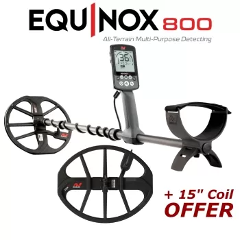 Minelab Equinox 800 Metal Detector + 15" Coil Offer