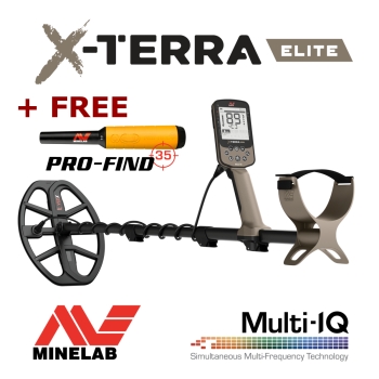 Minelab X-Terra Elite Metal Detector with free pro-find 35