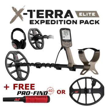 Minelab X-Terra Elite Metal Detector Expedition Pack