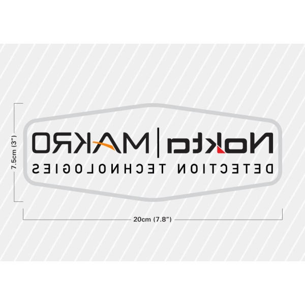 Nokta Makro Car Window Sticker 20x7.5cm