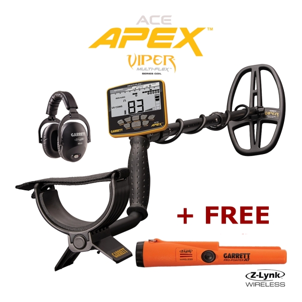 Garrett ACE APEX Metal Detector + MS-3 Headphones
