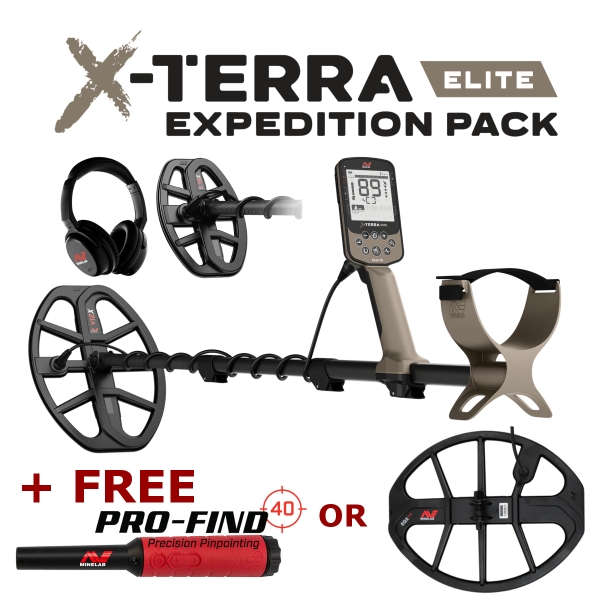 Minelab X-Terra Elite Metal Detector Expedition Pack