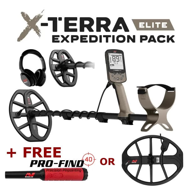 Minelab X-Terra Elite Metal Detector Expedition Pack